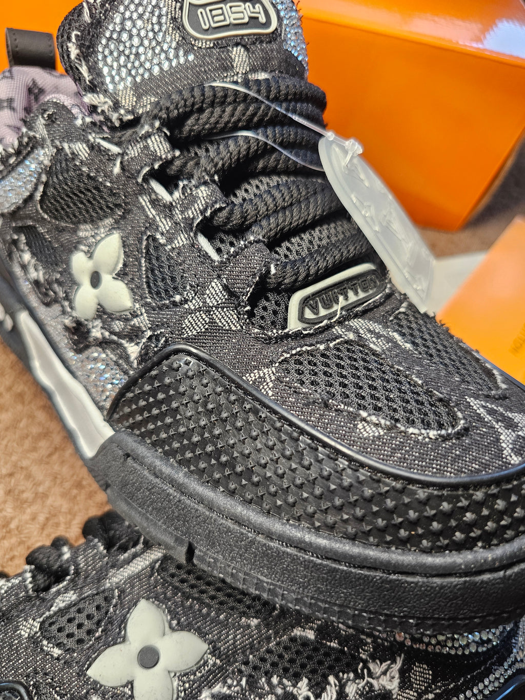 Trainer Black Swarovski