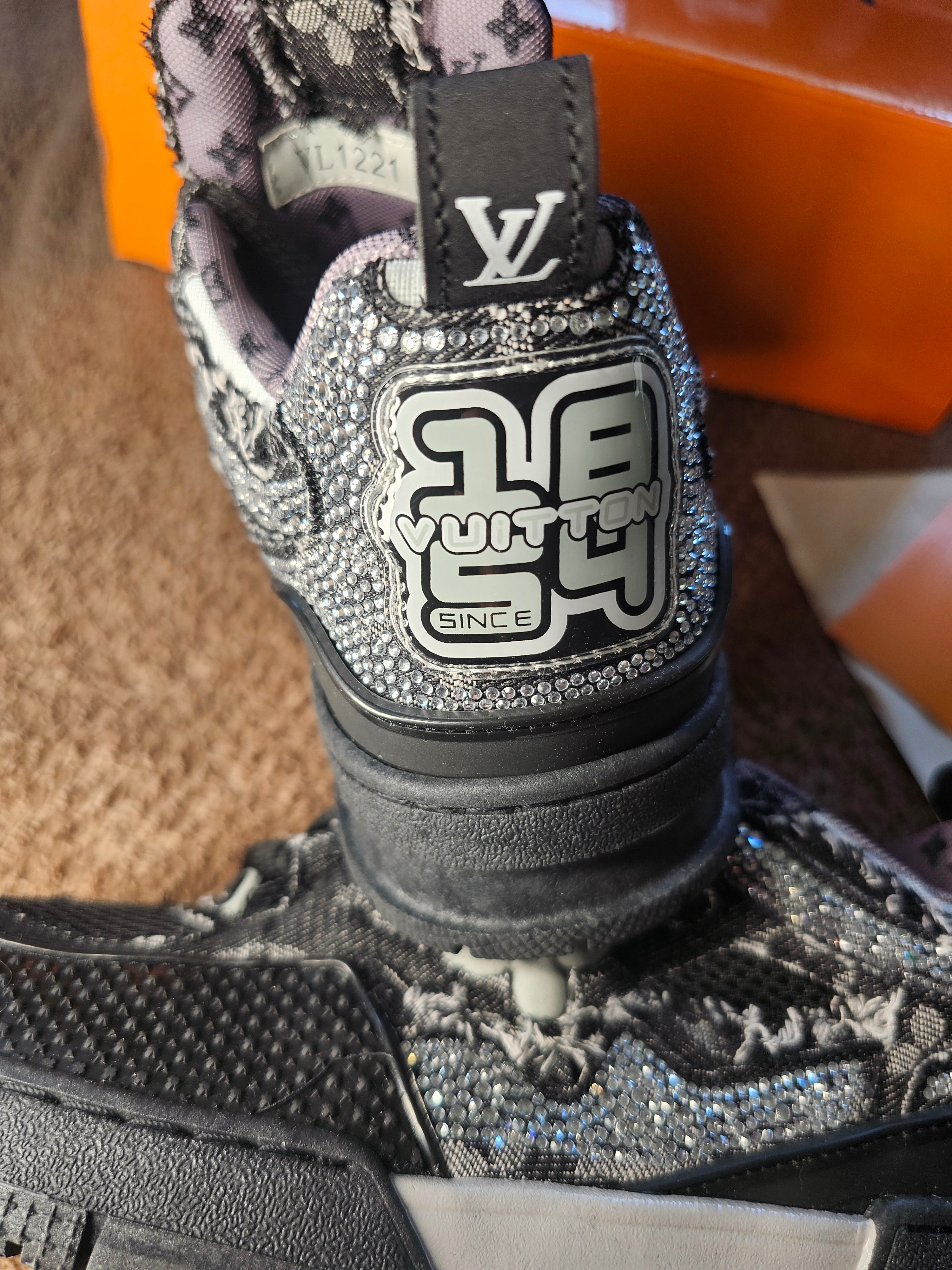 Trainer Black Swarovski