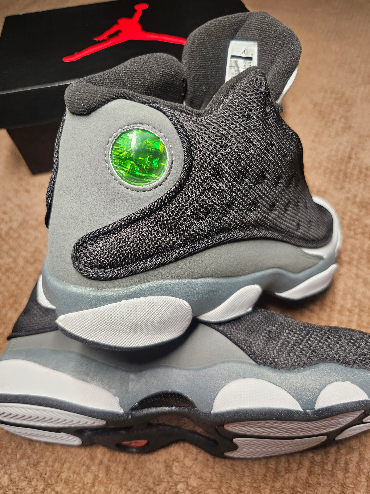 Jordan 13 black flint