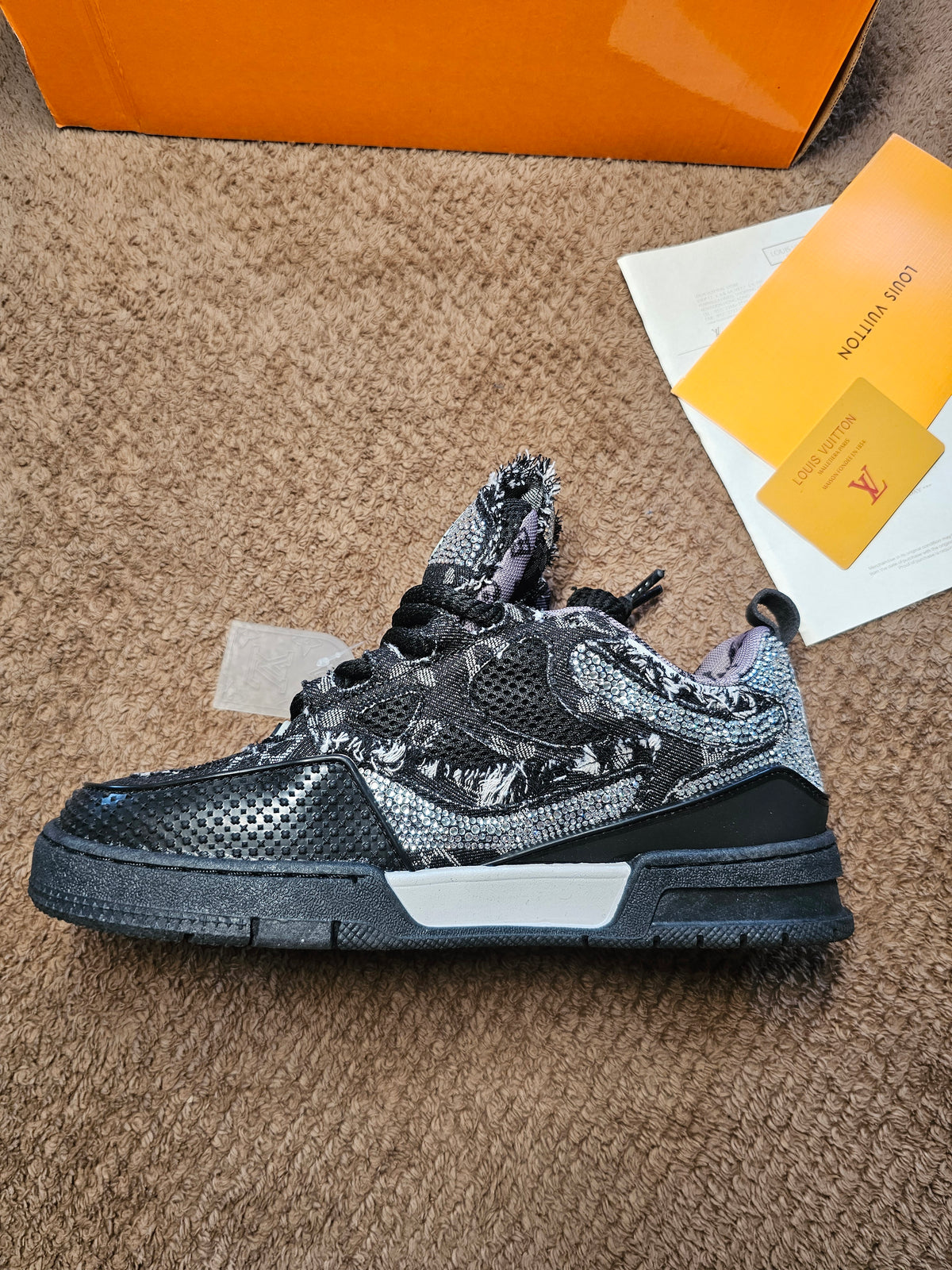 Trainer Black Swarovski