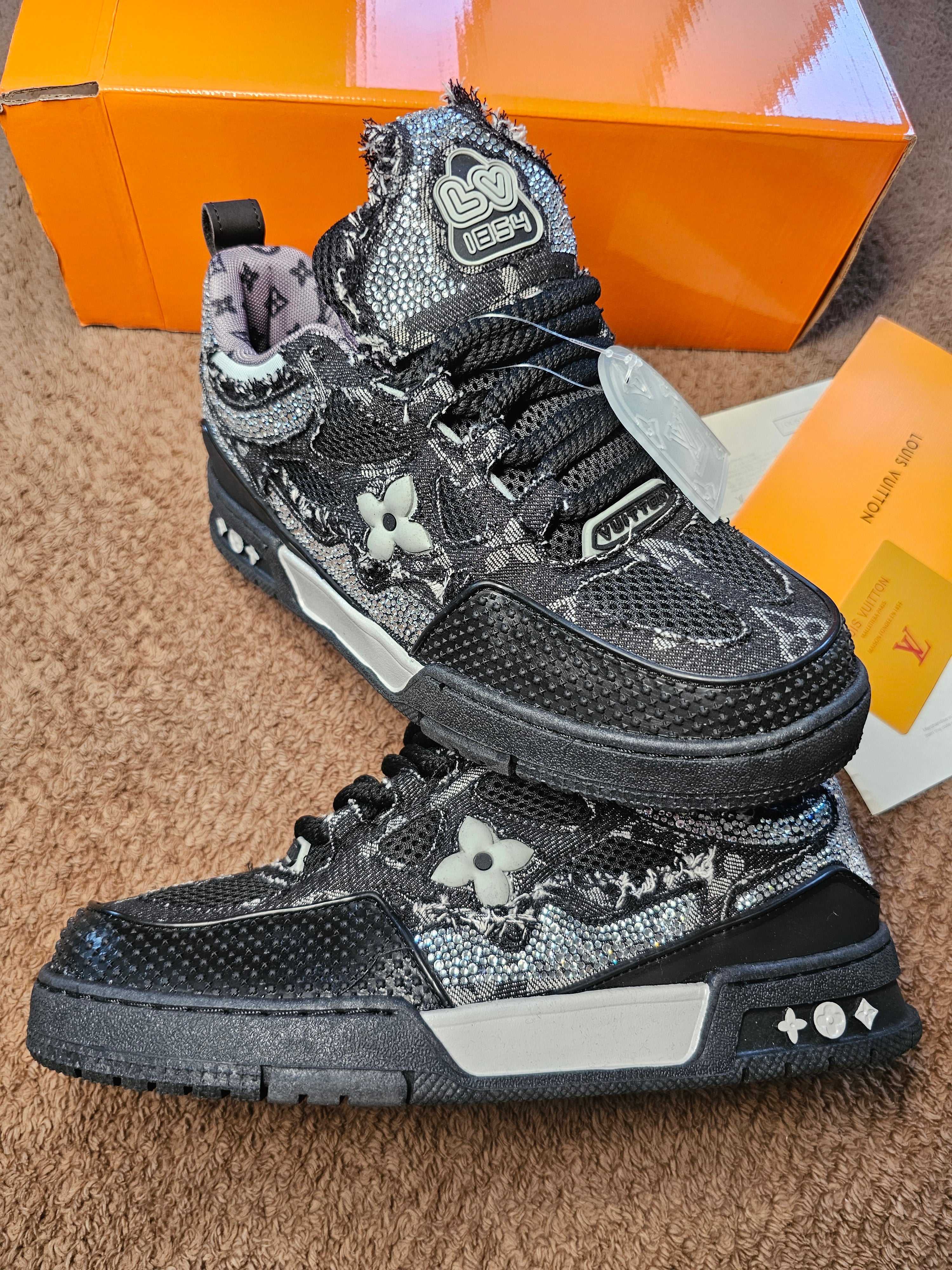 Trainer Black Swarovski