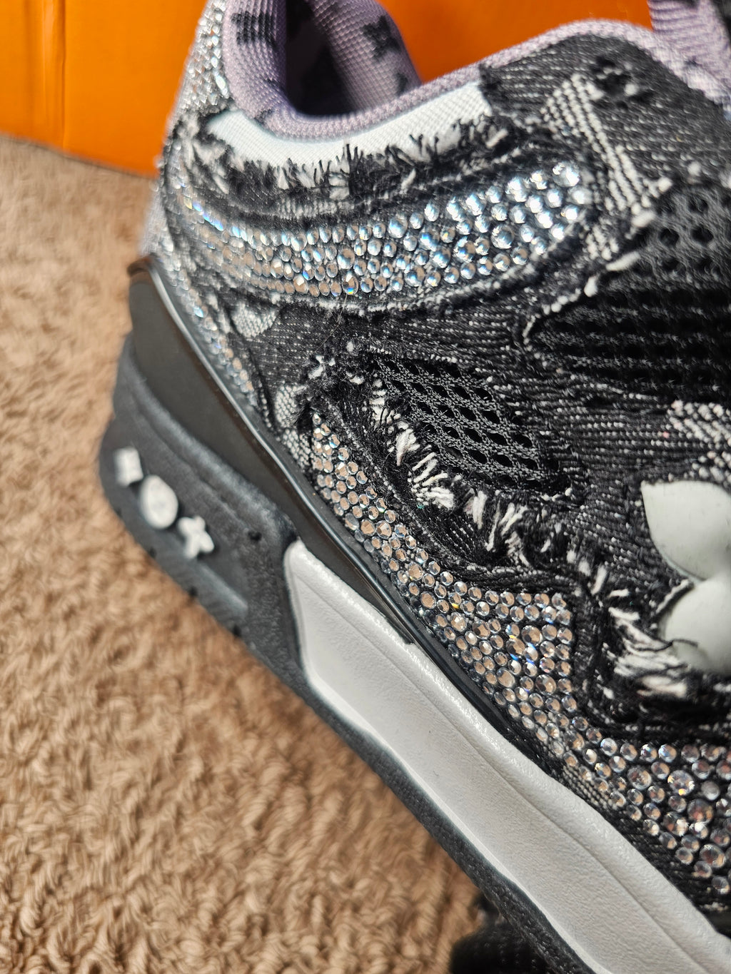 Trainer Black Swarovski